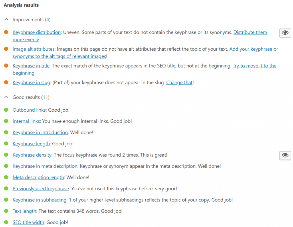 Yoast cuvinte cheie BlogDigital