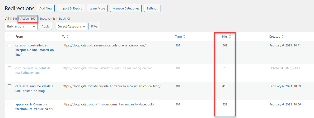 redirectionari blog digital